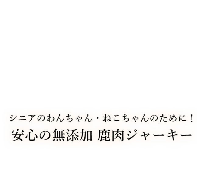 最高品質の鹿肉ジャーキー